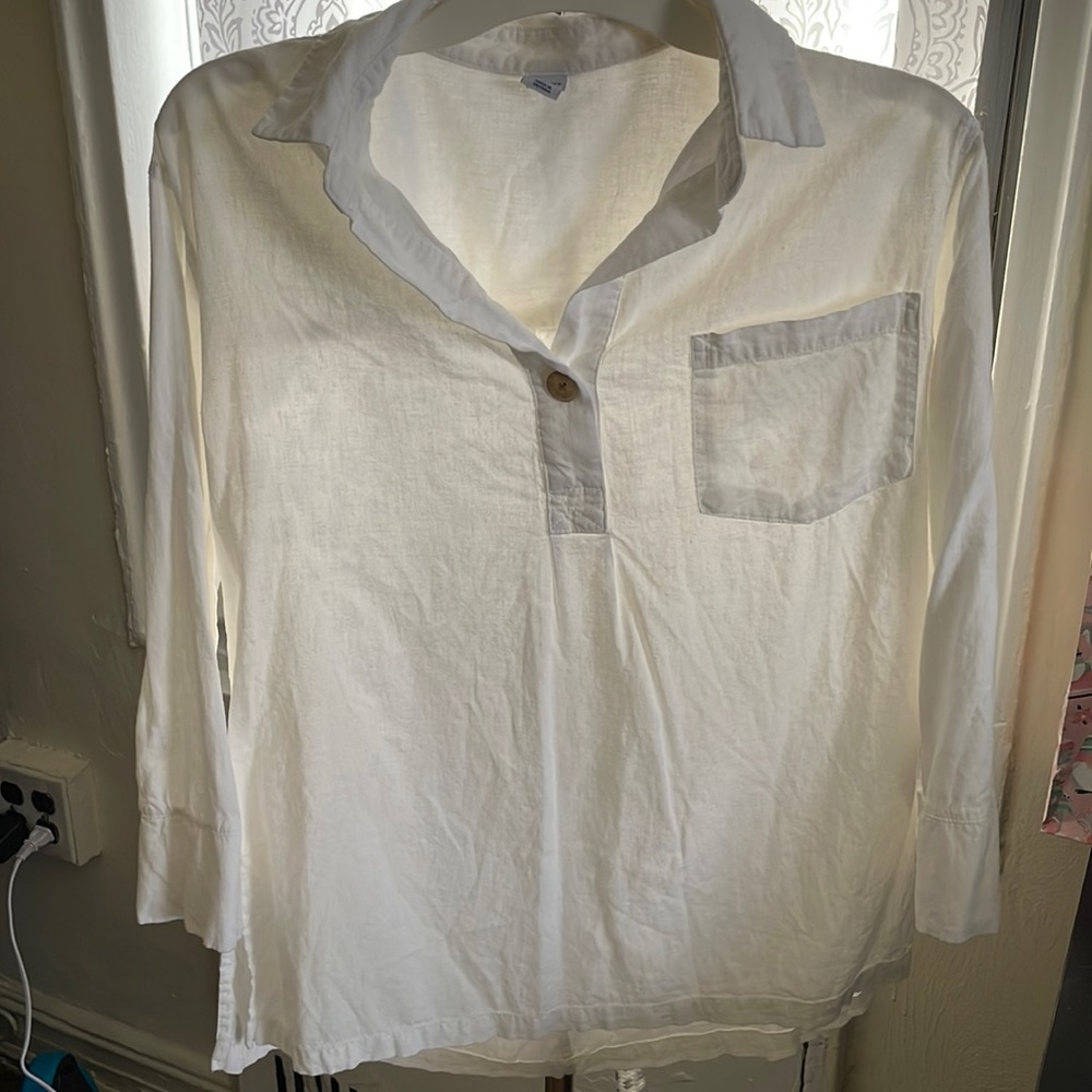Elbow-Sleeve Blouse